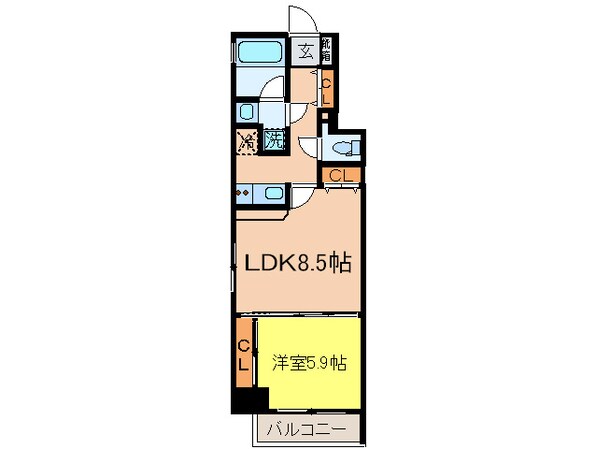 ライブコ－ト泉の物件間取画像